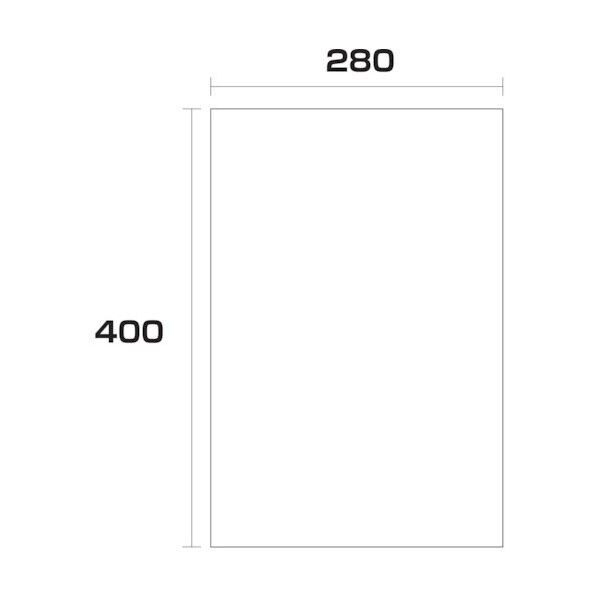 ポリエチレン袋 厚み0.06 500枚 280幅x長さ400mm 6300004997 500枚