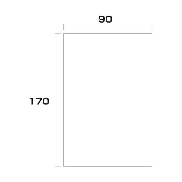 ポリエチレン袋 厚み0.1 1000枚 90幅x長さ170mm 6300005022 1000枚