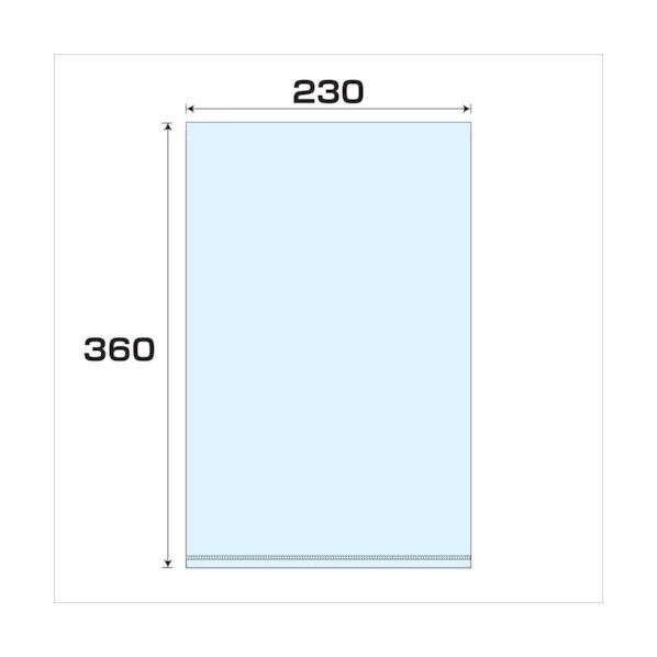 ポリプロピレン袋 (PP)厚み0.04 幅230x長さ360mm 6300007991 500枚