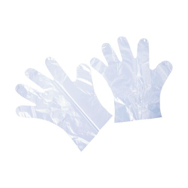 使い捨てポリ手袋 強化タイプ Lサイズ 6300007945 1点