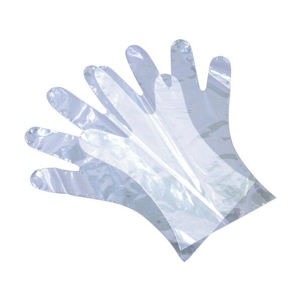 使い捨てポリ手袋 普通タイプ Lサイズ 6300007941 1点
