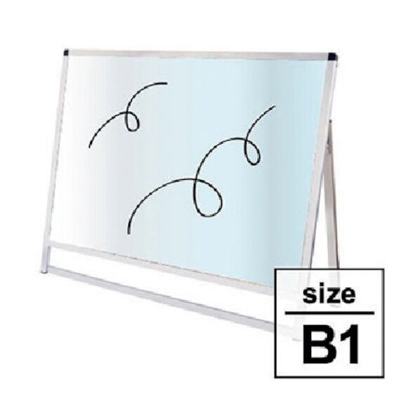 バリウス B1横(ロータイプ)ホワイトボード仕様 シルバー 片面 VASKWB-B1YLK 6300020081 1点