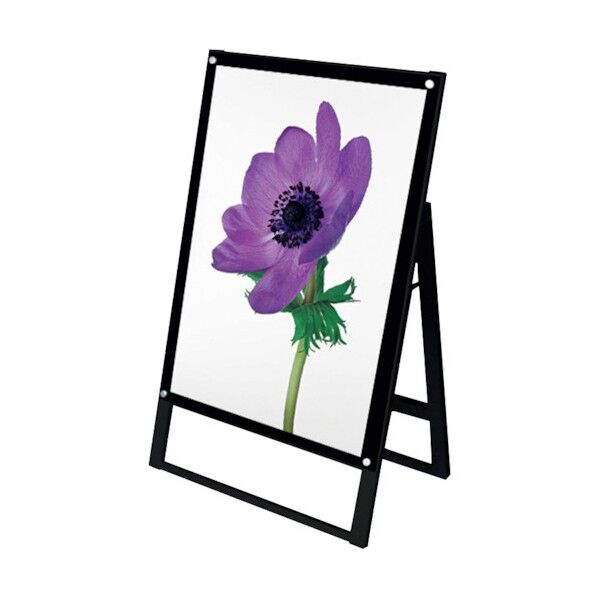 ブラックポスター用スタンド看板マグネジ A1 片面 ブラック BPSSKMN-A1KB 6300020122 1点