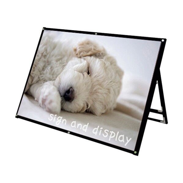 ブラックポスター用スタンド看板マグネジ B0ヨコロー 片面 ブラック BPSSKMN-B0YLKB 6300020170 1点