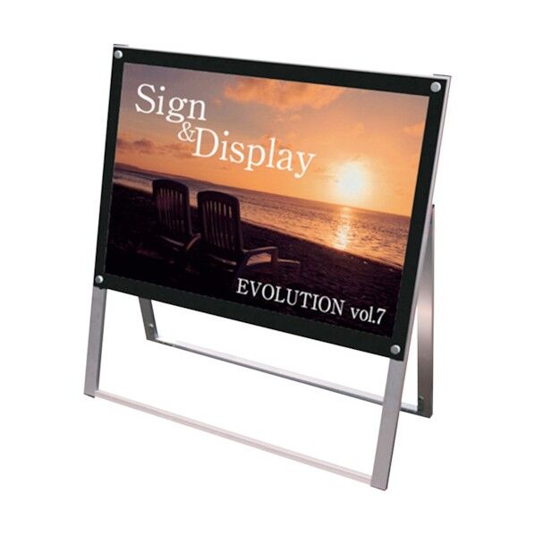 ポスター用スタンド看板 A1ヨコ 片面 面ブラック PSSK-A1YKB 6300020228 1点