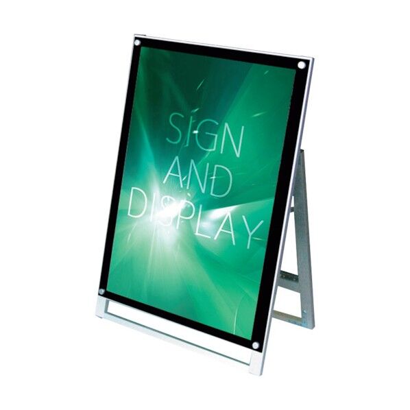 ポスター用スタンド看板マグネジ A1 ロー 片面 ブラック PSSKMN-A1LKB 6300020126 1点