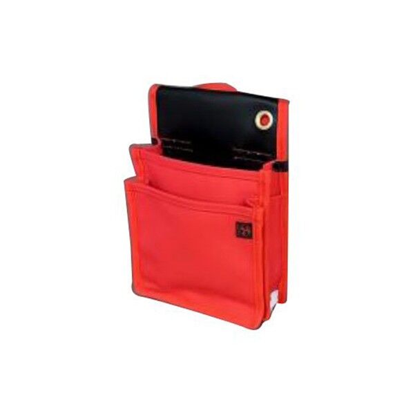 NO.115-RED 頑丈腰袋 改 赤 高さ30cm 幅20cm 203311 1個