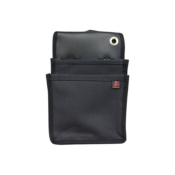 F01-BK 頑丈腰袋ワイド幅内ポケ無 黒 高さ30cm 幅20cm メイン収納部マチ幅7cm 203328 1個