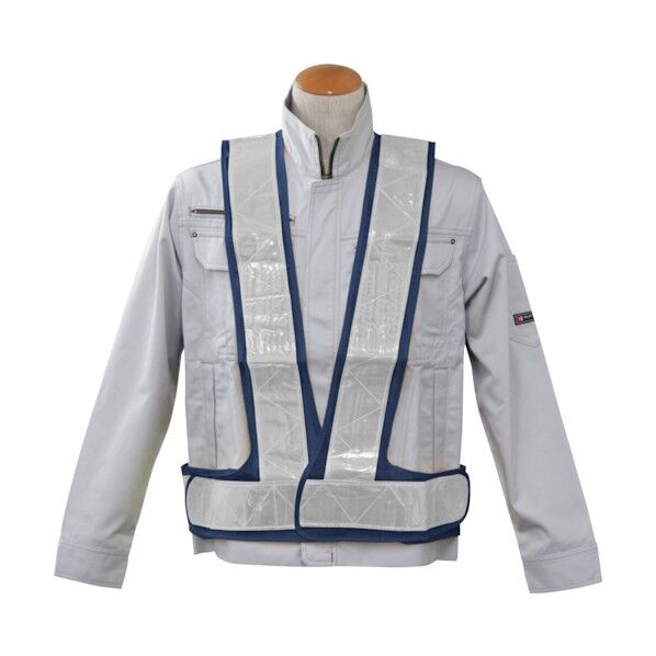 反射ベストL ネイビーxシルバー BW-70-L 6300020959 1点