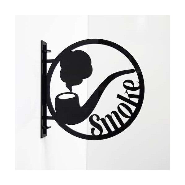 ツケレルン 1Wayピクトサイン(喫煙所) 黒 6300028531 1個