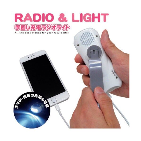 グリーンクロス BR-976ダイナモ充電ラジオライト 6300027691 1個