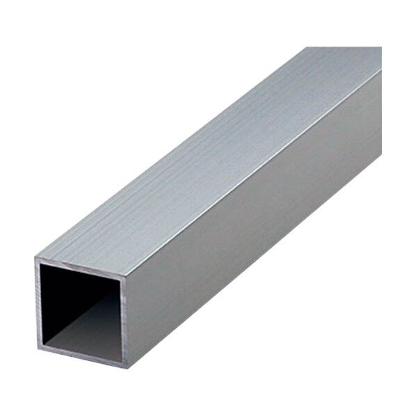 アルミ等辺角パイプ t1.2x12x12x4m シルバー 6300029805 1本