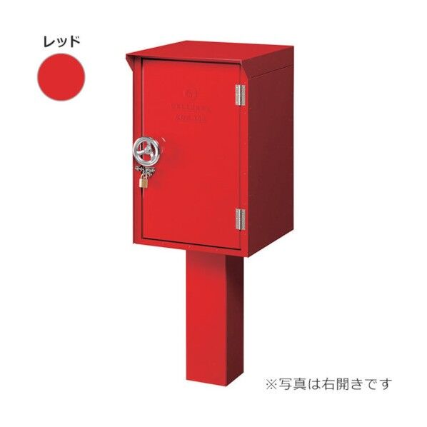 かもんポスト DEPO 宅配BOX100 左開き レッドDP-100-L-DPE 6300031361 1台