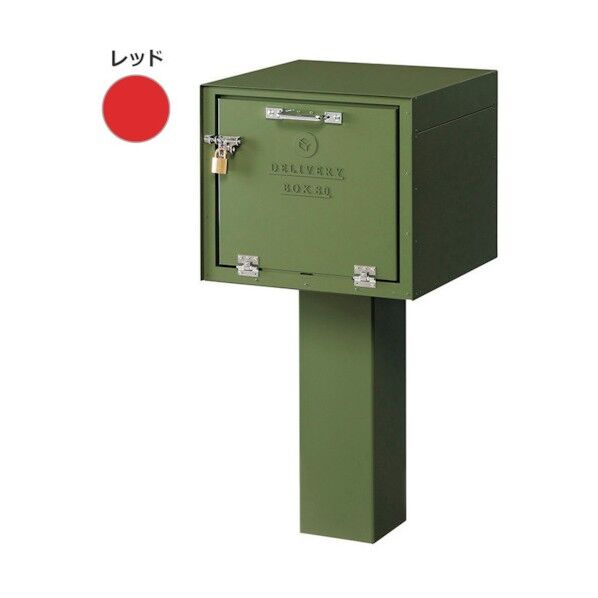 DEPO 宅配BOX80 レッドDP-80-DPE 6300031382 1台
