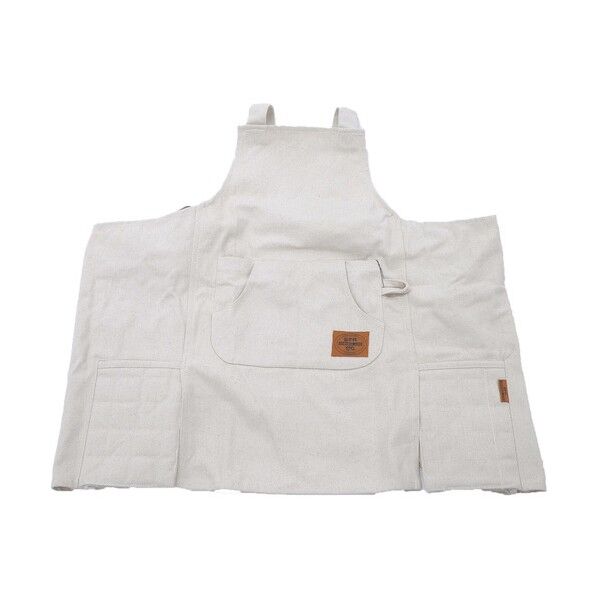 ポットホルダーキャンバスエプロン ナチュラル 6300036492   1着