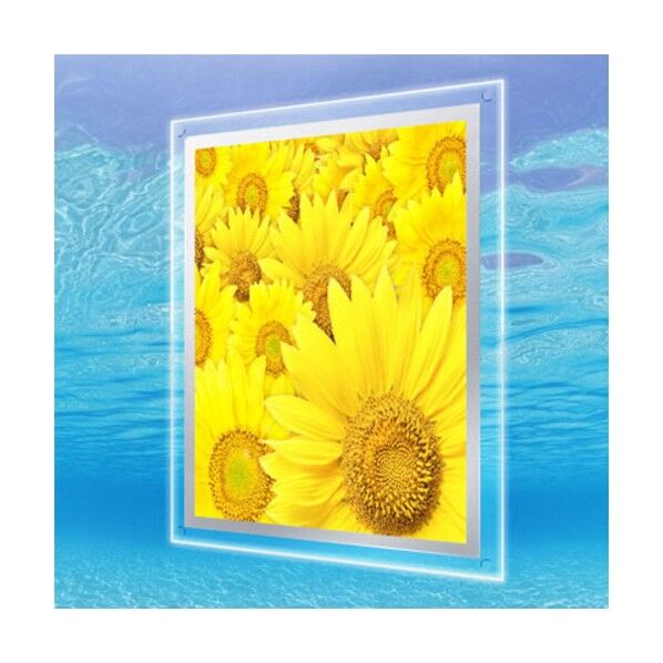 LEDアクリルパネル 屋外用 A4 角型 昼白色 6300037120 1台