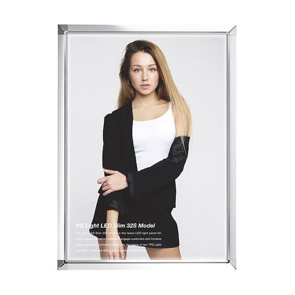 PGライトLEDスリム PG-32S 屋内用 化研クロームKC+C A3 角型 スタンド仕様 6300037273   1台