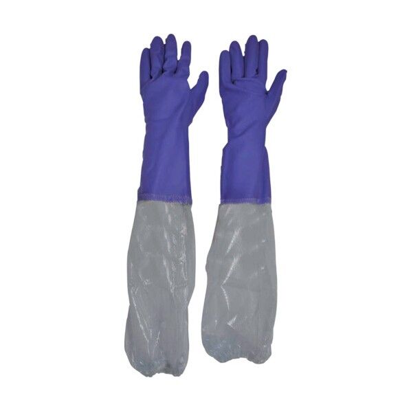 ビニール厚手腕カバー付Lバイオレット 13 x 26 x 3 cm 6361 1点