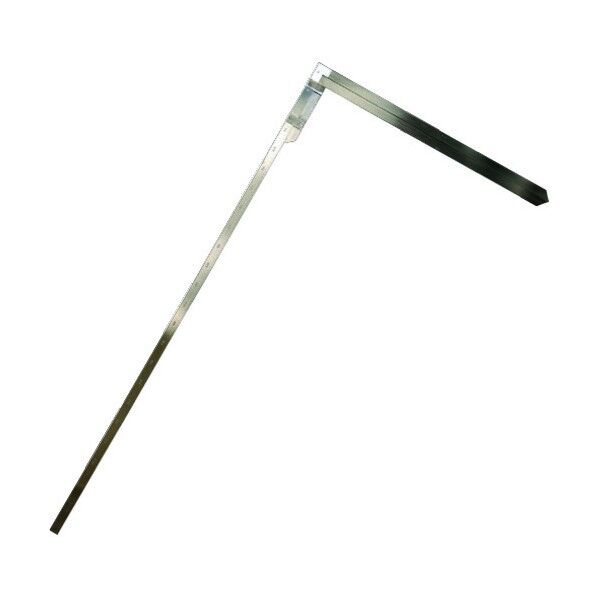 材木尺ステン表2mm・裏m目盛 1m 63592 1点