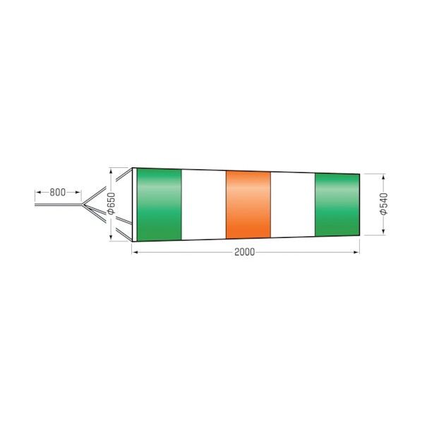 ファインメッシュ吹き流し