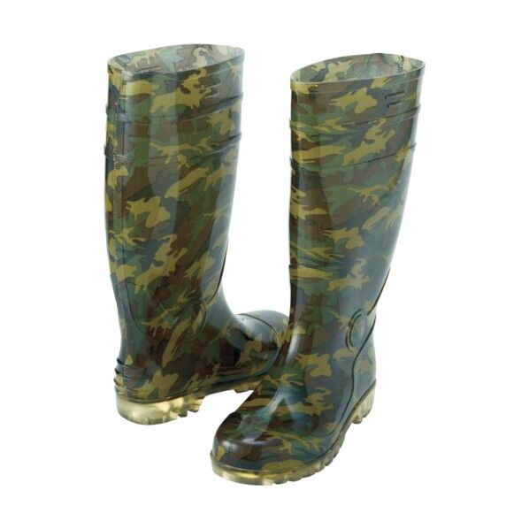 迷彩長靴(先芯入り)