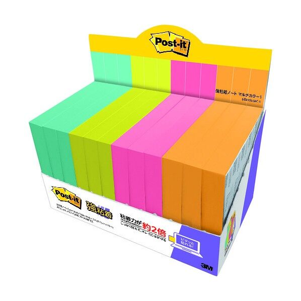 ポスト・イットR 強粘着マルチカラー 6541SS-MC-1 1個