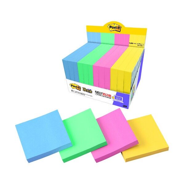 ポスト・イット強粘着マルチカラー3増量 6541SS-MC-3 1個