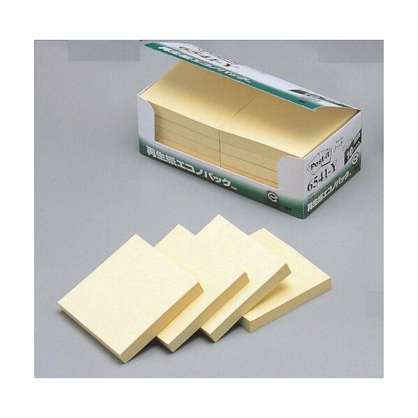 ポストイット再生紙エコノパック イエロー 6541-Y 1000枚