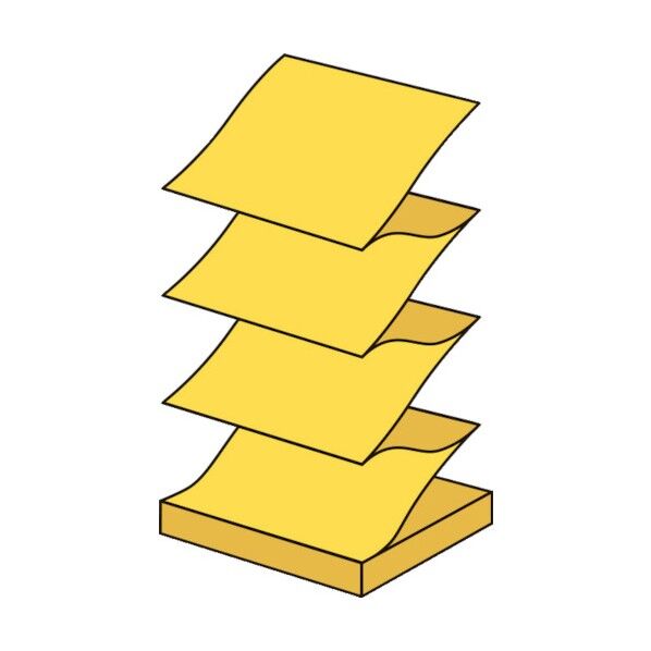 強粘着ポップアップノートビビットイエロー 654SSPOP-VYN 1P.