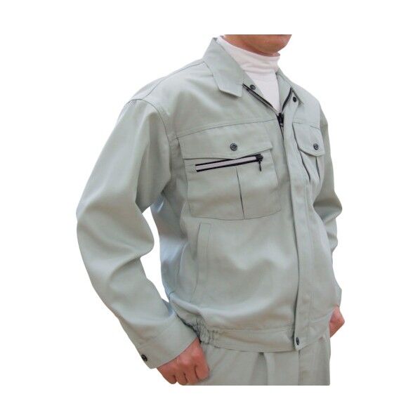 ポリエステル100%ブルゾン ライトグリーン 3L 6900 LG 3L 1枚