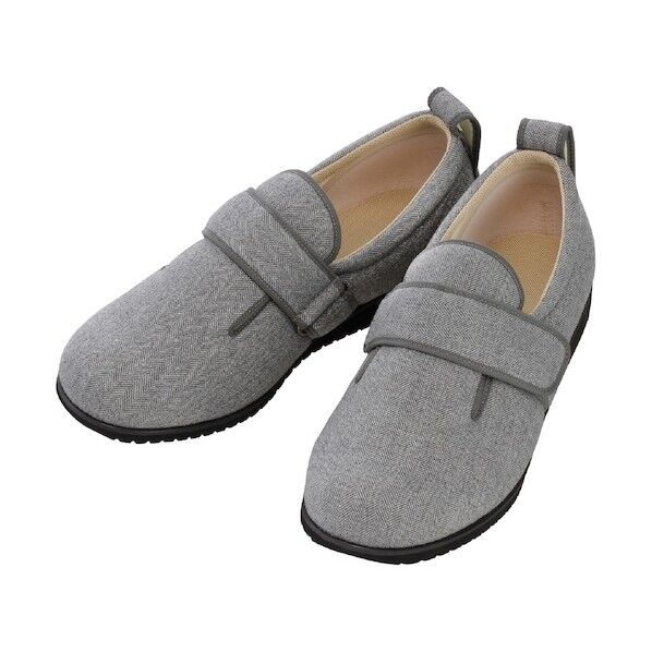 ダブルマジック2ヘリンボン 9E グレー LL(24.0～24.5CM) 70250110051   1点