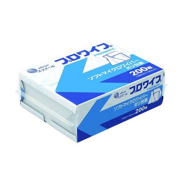 プロワイプソフトマイクロワイパーポリ包装200枚X72P入り 723589 14400枚
