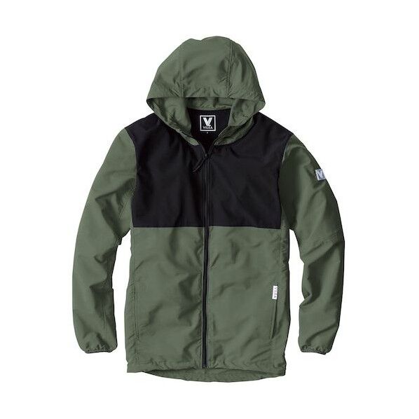 バイカラージップパーカー L カーキ 7500-L-38 1点