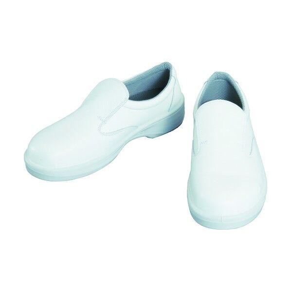 静電2層ウレタン耐滑軽量安全靴 7517白静電靴