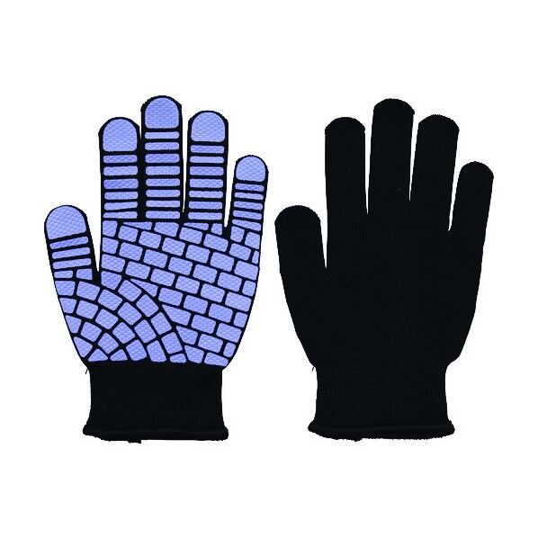 #782-L Qフィッツカラーハンド 黒/ラベンダー L 782-L-LAV 1点