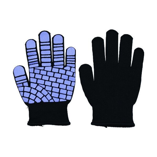 #782-M Qフィッツカラーハンド 黒/ラベンダー M 782-M-LAV 1点