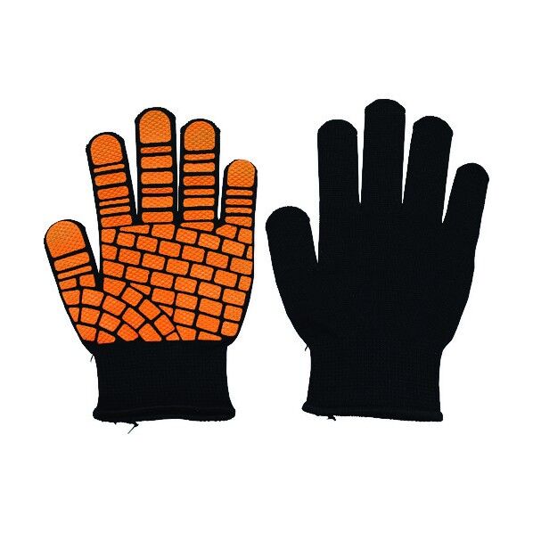 #782-M Qフィッツカラーハンド 黒/オレンジ M 782-M-ORN 1点