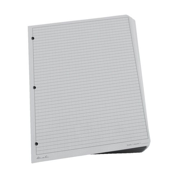 8 1/2X11 ルーズリーフ ユニバーサル グレー 772-MX 1点