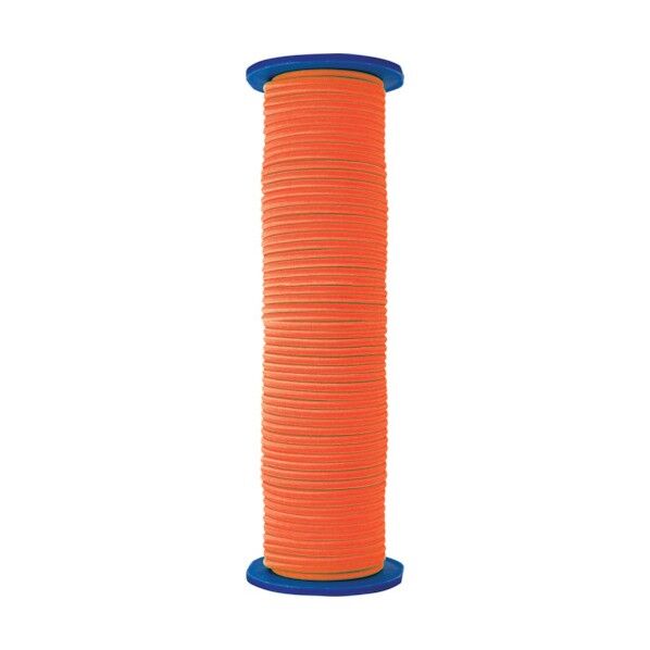 シンワ測定 ゴム水糸 リール巻 蛍光オレンジ 3mm 30m 79031 1個...