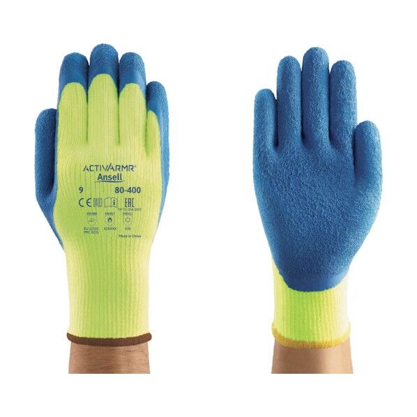 天然ゴム背抜き手袋 アクティブアーマー 80-400