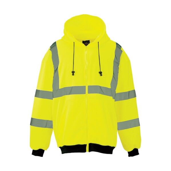 蛍光裏起毛パーカー