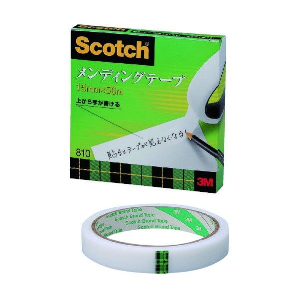 メンディングテープ 大巻15mmx50m 810-3-15 1巻