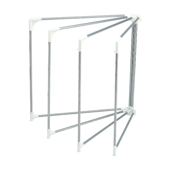 ポーリッシュ 布団干し 扇型 4枚 使用時サイズ(約):幅250×奥行250×高さ125cm ・収納時(約):幅16×奥行128×高さ125cm 1個