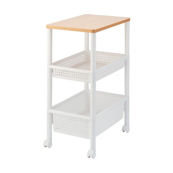 ウッドトップワゴン ワイド3段 811000864 1点