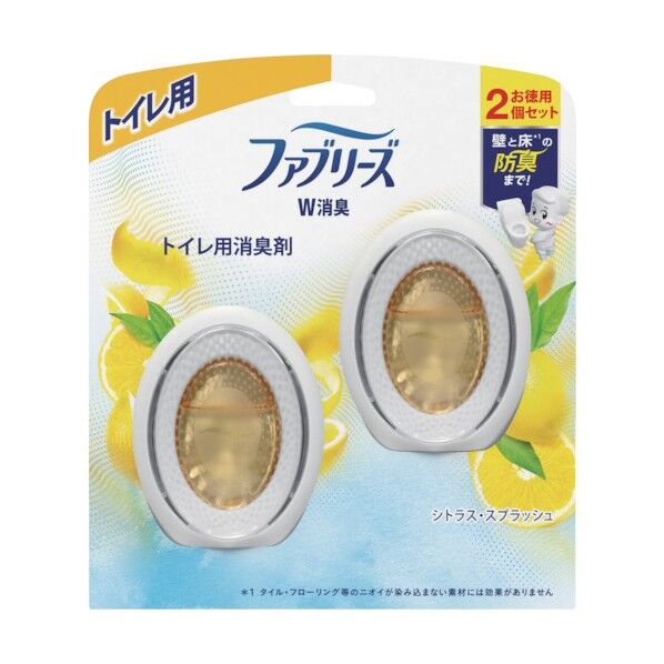 P&Gジャパン ファブリーズ 消臭剤 W消臭 トイレ用 シトラス・スプラッシュ 6mLx2 818360 1点...