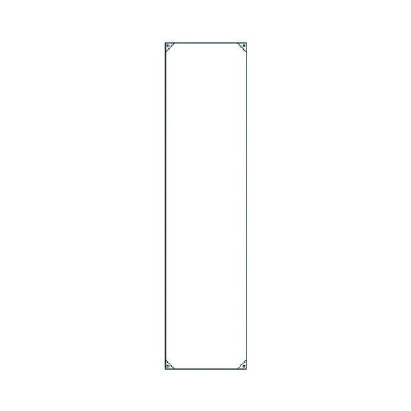 垂れ幕白無地・ターポリン・１８００Ｘ４５０ｍｍ 822-20 1