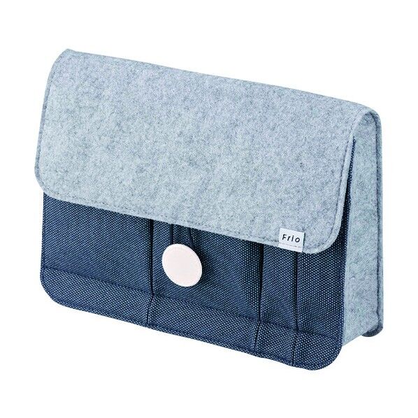 キングジム スタンドバッグ フリオ A5ネイビ- 8414-NY 1個