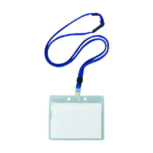 ループ名札 青紐 10個1組 ソフトPP 90×110 850-53A 10個