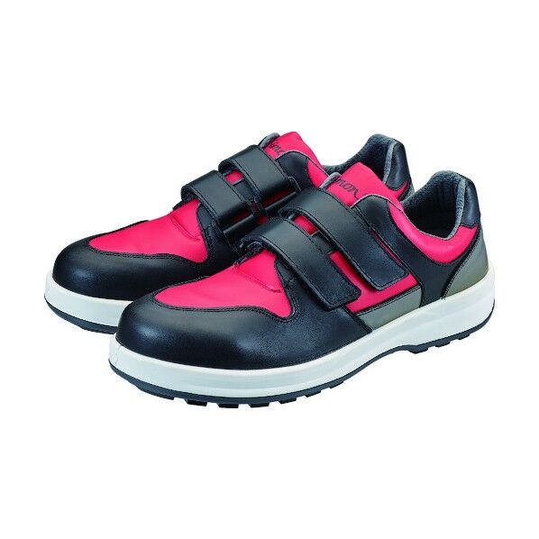 快適・軽量3層底安全靴 8518赤黒