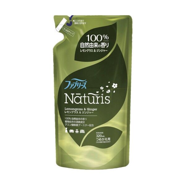 ファブリーズ ナチュリス 消臭スプレー 布用 レモングラス&ジンジャー 詰め替え 320mL 858243 1点